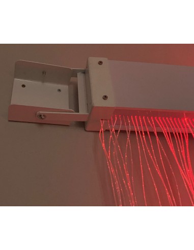 Cortina de fibra óptica con soporte