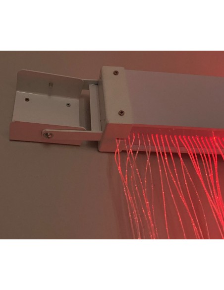 Cortina de fibra óptica con soporte