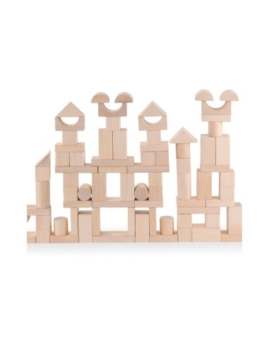 Arquitectura madera natural 100 piezas