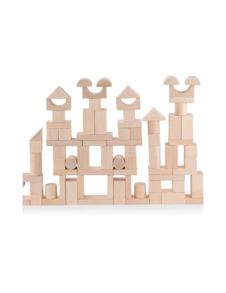 Arquitectura madera natural 100 piezas