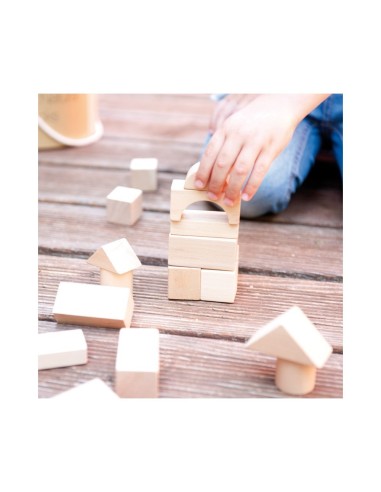 Arquitectura madera natural 100 piezas