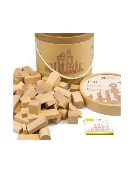 Arquitectura madera natural 100 piezas
