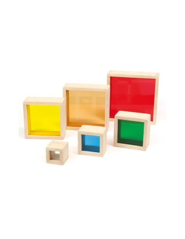 Bloques translúcidos de madera