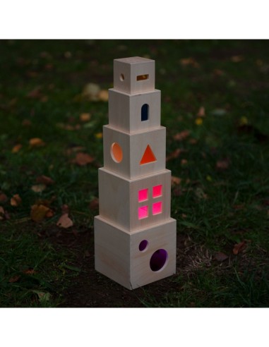 Cubos apilables translúcidos