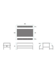 Mesa comedor escolar DUO25 2