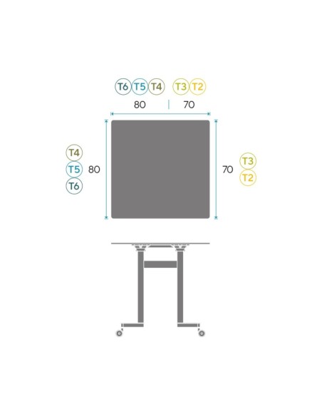 Mesa abatible Team SQ