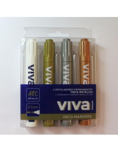 Rotulador metal 4 colores Molin