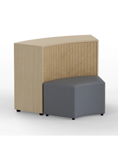 Armario estantería bajo curvo DOT82ARC