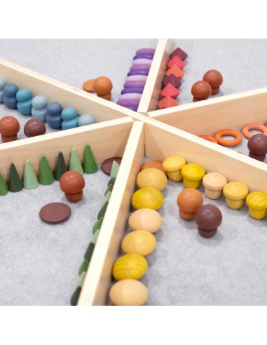 Mesa descubrimiento sensorial + separadores