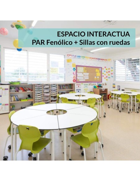 Espacio INTERACTUA Par Fenólico Sillas ruedas