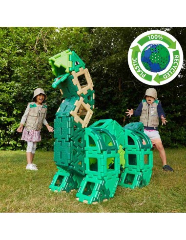 Polydron Gigante Dinosaurio Set 130 pcs