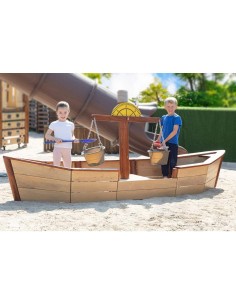 Estructura barco juego de arena