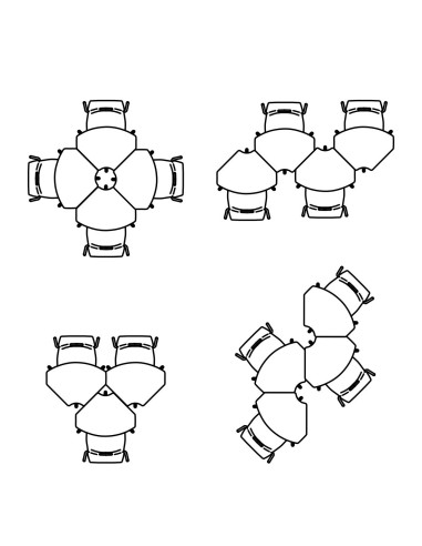 Espacio INTERACTUA Petal Fenólico Sillas