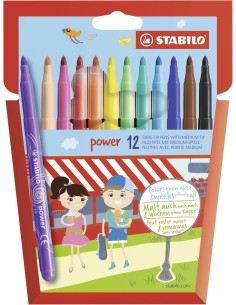 Rotulador Stabilo Power 12 colores