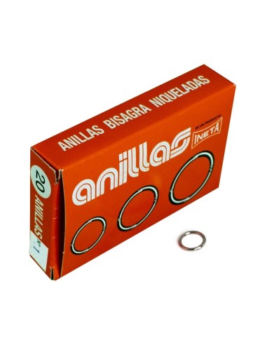 Anillas metálicas con bisagra