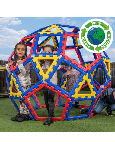 Construcción XL Polydron Geo Dome 62 pcs