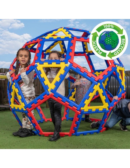 Construcción XL Polydron Geo Dome 62 pcs