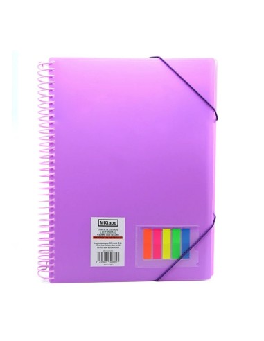 Carpeta espiral 20 fundas Folio