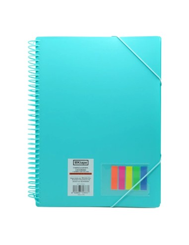 Carpeta espiral 30 Fundas Folio