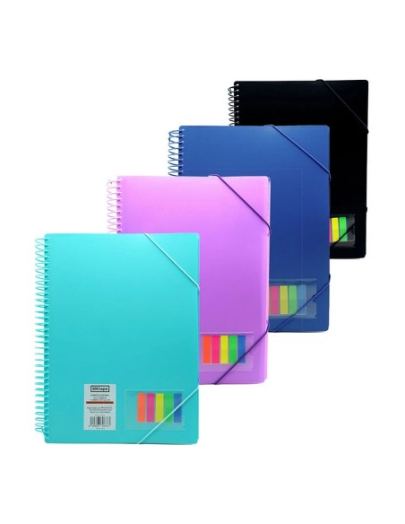 Carpeta espiral 40 Fundas Folio