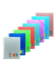 Carpeta Espiral 50 Fundas Folio
