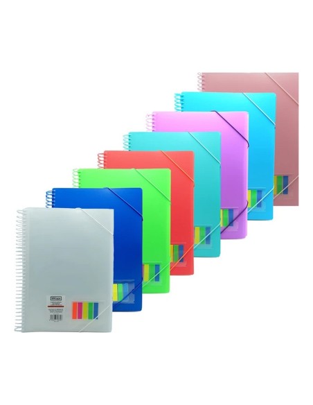 Carpeta Espiral 50 Fundas Folio