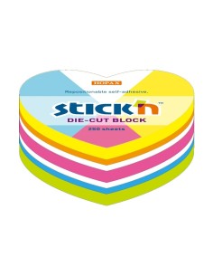 Notas ADHESIVAS Flúor Corazón 250h