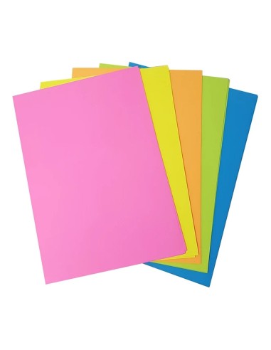 Papel A4 Surtido Flúor 5 colores 100h