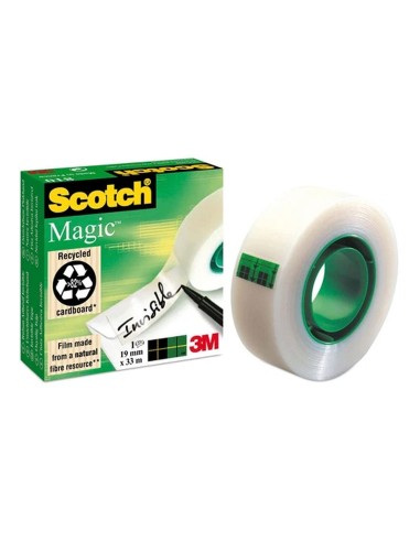 Cinta adhesiva invisible 19x33 Scotch Magic