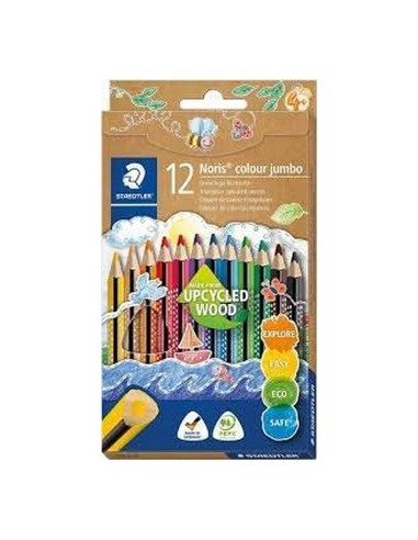Lápiz Triplus Jumbo 12 colores