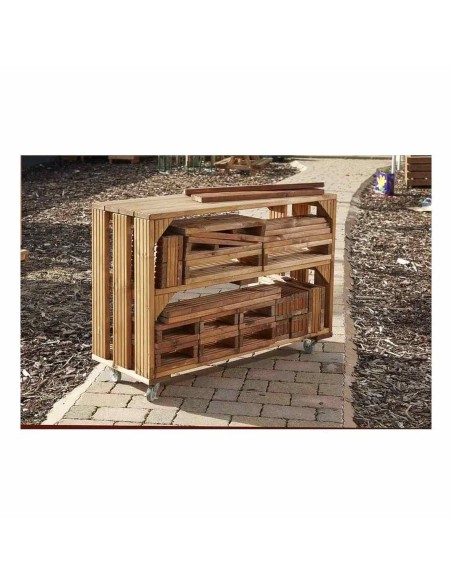 Carro + 25 Bloques gigantes para imaginación