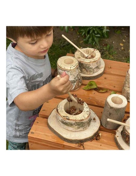 Juego desayuno madera natural