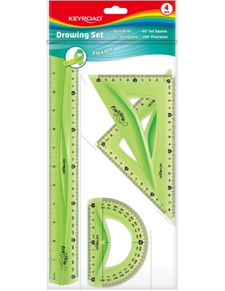 Conjunto reglas flexibles dibujo