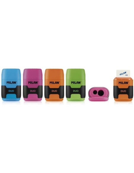 Sacapuntas con goma compact Fluo