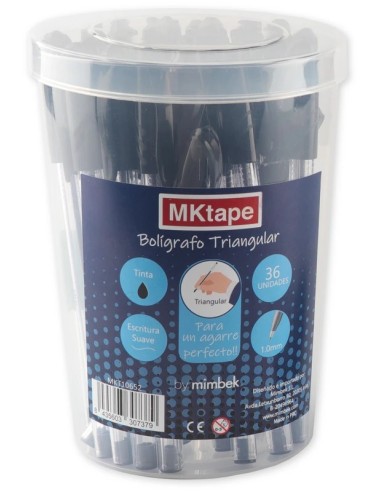Bolígrafo triangular Bote 36u