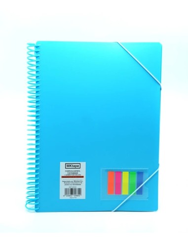 Carpeta espiral 30 Fundas Folio
