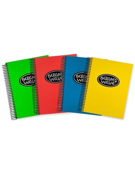 Cuaderno Espiral A5 5x5 micro 160h neón Surtido
