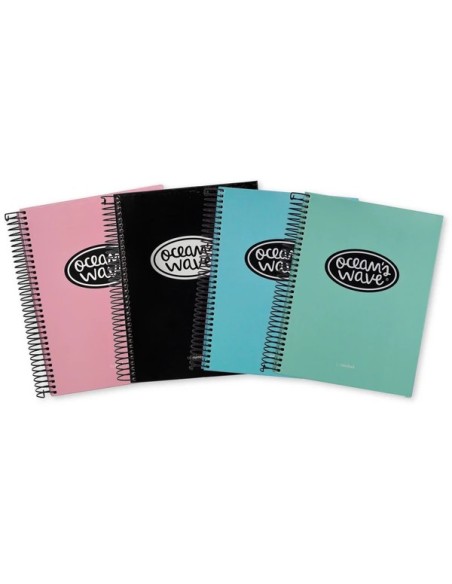 Cuaderno Espiral A5 5x5 micro 160h pastel Surtido