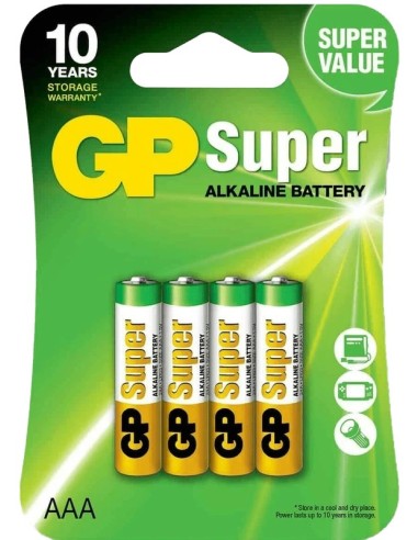 Pila Alcalina GP LR03 - AAA Pack 4u