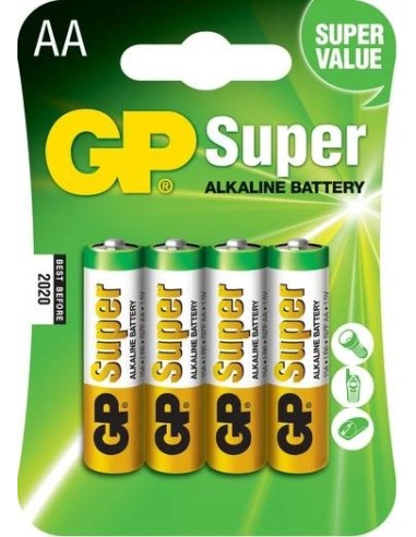 Pila Alcalina GP LR06 - AA Pack 4u