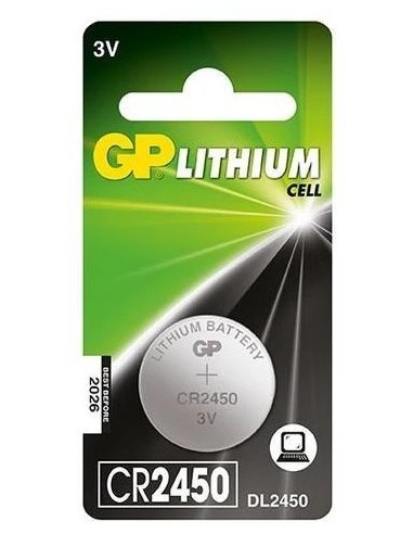 Pila Litio GP CR-2450 Pack 5u