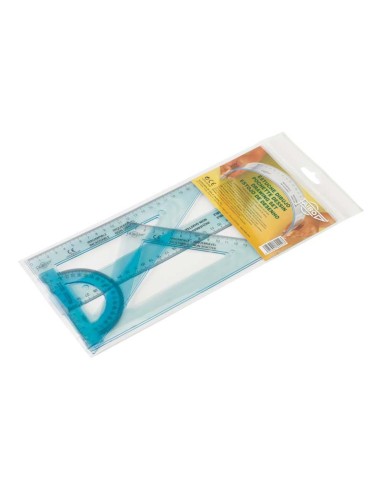 Conjunto Reglas de dibujo irrompible Faibo 25 cm