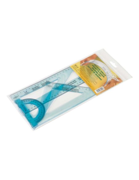 Conjunto Reglas de dibujo irrompible Faibo 25 cm
