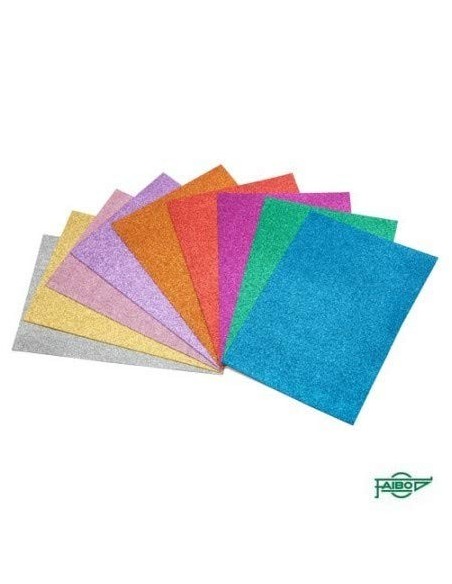 Goma EVA Purpurina 40x60 Pack 3u