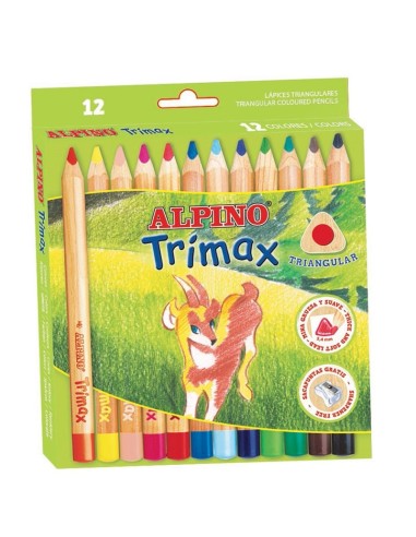 LÁPIZ ALPINO TRIMAX 12 COLORES