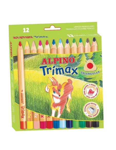 LÁPIZ ALPINO TRIMAX 12 COLORES