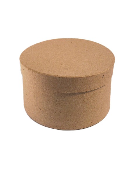 Caja redonda papel maché 8x4cm