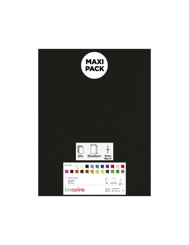 Lámina fieltro 30x45 Pack 10u