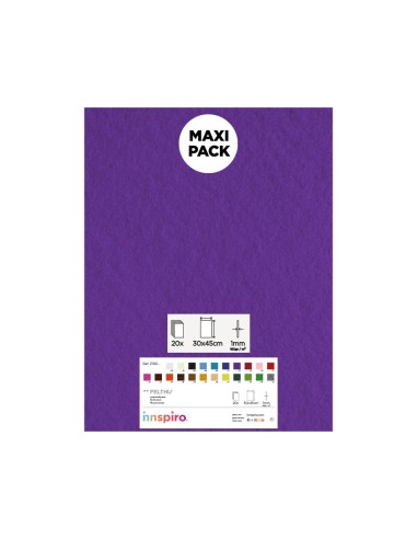 Lámina fieltro 30x45 Pack 10u