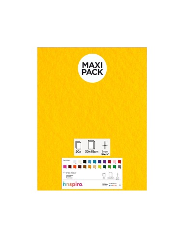 Lámina fieltro 30x45 Pack 10u